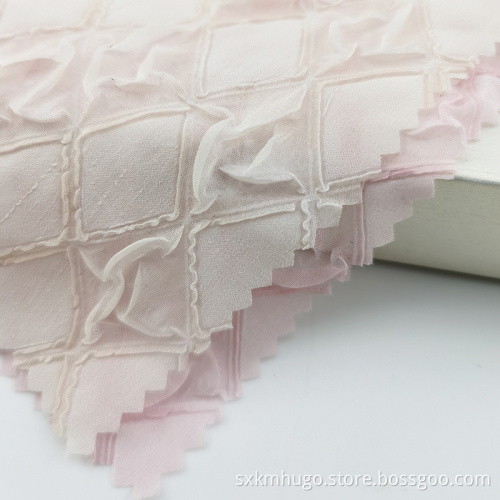 Chiffon crinkle seersucker crepe fabric for dress shirt